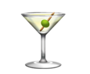ios emoji cocktail glass