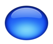 ios emoji large blue circle