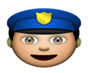 ios emoji police officer