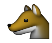 ios emoji wolf face