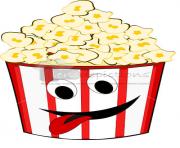 popcorn filled in funny looking tub with smiley sticking tongue out Ne5kmR clipart
