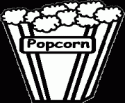 Movie and popcorn clipart black and white dayasrioko top 3