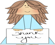 thank you sign clip art image girl holding a thank you sign clip art Y4F3pD clipart