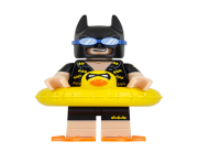 minifigure lego batman going to the pool clipart
