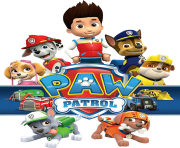 pawpatrol with logo png transparent paw patrol clipart png