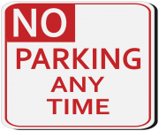 No Parking Sign PNG Clipart