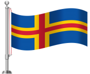 Aland Islands Flag PNG Clip Art
