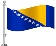 Bosnia and Herzegovina Flag PNG Clip Art