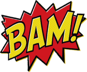 batman bam text message clipart