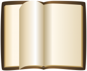 Brown Open Book PNG ClipArt