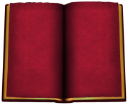 Old Red Open Book PNG ClipArt
