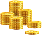 Pile of Coins PNG Clip Art