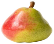 Red and Yellow Pear PNG Clipart