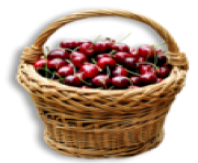 Cherry Basket PNG Clipart