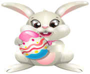 Easter Bunny whit Egg PNG Clip Art