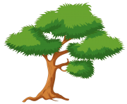 Green Cartoon Tree PNG Clip Art