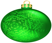 Green Christmas Ball PNG Clipar