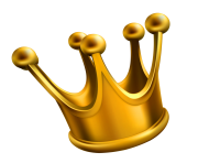 simple golden crown png clipart