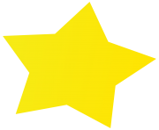 simple yellow star for kid png