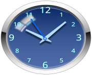 Blue Clock Free PNG Image