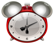 Red Alarm Clock PNG Clip Art