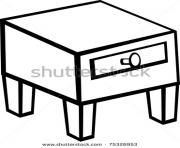clip art night stand nightstand furniture stock C1NjS1 clipart