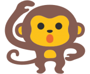emoji android monkey