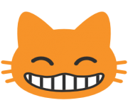 emoji android grinning cat face with smiling eyes