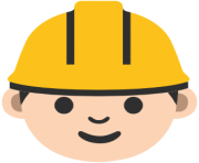 emoji android construction worker
