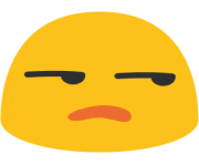 emoji android unamused face