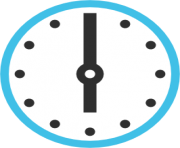 emoji android clock face six oclock