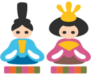 emoji android japanese dolls