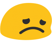 emoji android disappointed face