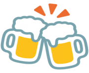 emoji android clinking beer mugs
