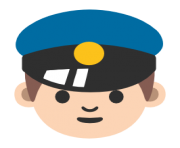 emoji android police officer