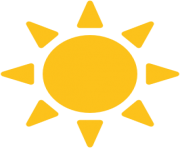 emoji android black sun with rays