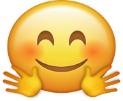 Hugging Emoji png transparent Icon