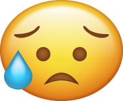 Disappointed but Relieved Emoji Png Icon