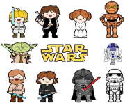 star wars clipart family
