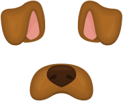 Dog Face Mask PNG Clip Art Image