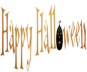 Happy Halloween with Pumpkin PNG Clipart Image