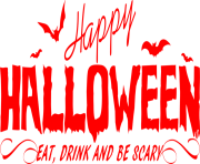 Happy Halloween Wall Red Png