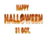 Happy Halloween Text PNG Free Download