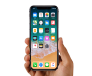 iphone x 10 with hand png