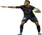 Neymar PSG 2017 with ball
