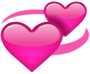 Revolving Pink Hearts Emoji Png