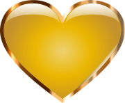 Gold Heart Png Transparent