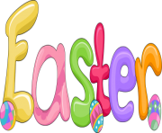 Easter Word Art png