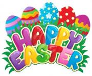 happy easter colorful