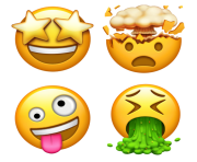 new cool emoji ios png